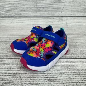 Saucony Girl's Bright Summer Quick Splash Water Sneakers Size 7